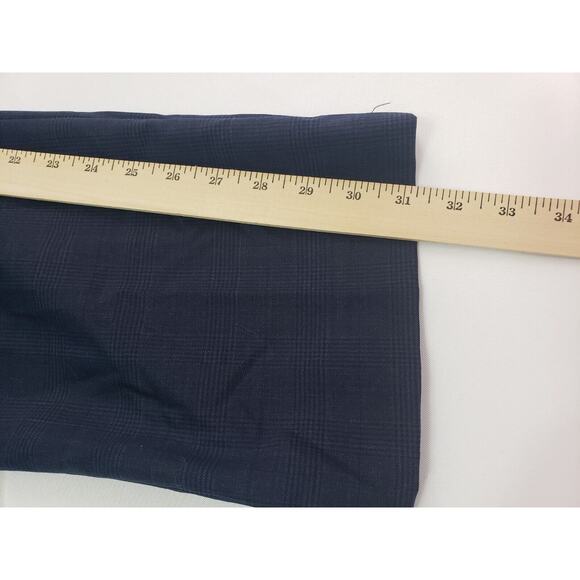 Banana Republic Tailored Slim Fit Wool Blue Plaid Pants Men's 34"x32" Office - Picture 8 of 9